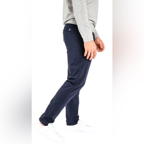 Public Rec Men’s Navy Blue Daymaker Slim Tapered Leg Casual Pant - Picture 2 of 9